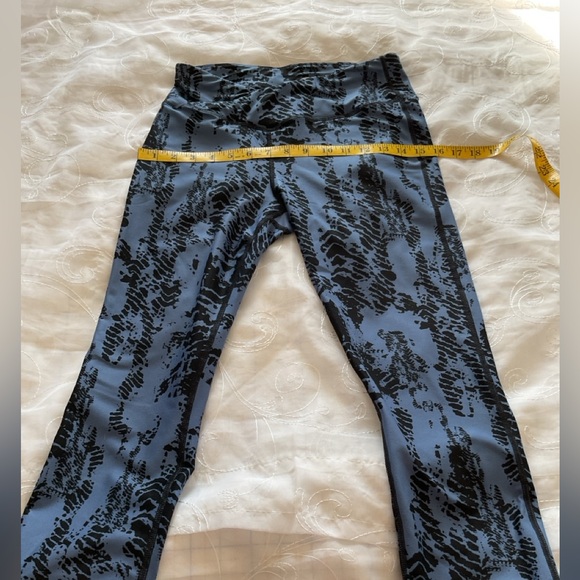 Athletic Womens Medium 10 Periwinkle/Black Leggings - Picture 4 of 11